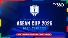 TV360 phát sóng Giải Vô địch Bóng đá Đông Nam Á (ASEAN Hyundai Cup2026)