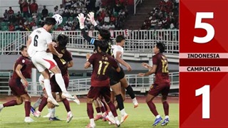 VIDEO: Toàn cảnh Indonesia thắng nhàn Campuchia 5-1