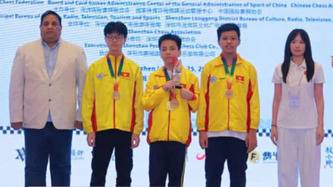 Cờ vua trẻ Việt Nam xếp nhì toàn đoàn giải vô địch châu Á 2026