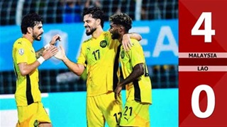 VIDEO: Toàn cảnh Malaysia đánh bại Lào 4-0