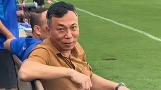 Chủ tịch VFF đến xem ĐT Việt Nam tập luyện trước trận đấu với Singapore