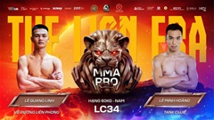 Lê Minh Hoàng chạm trán võ sĩ bất bại Lê Quang Linh tại LION Championship 34