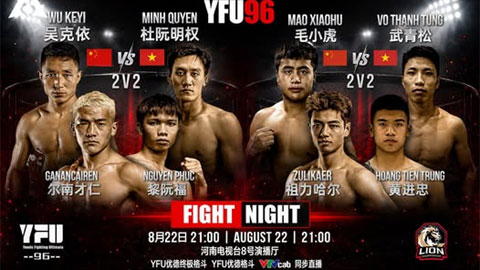 Hai đội MMA Việt Nam tranh tài ở thể thức MMA Duo tại YFU 96