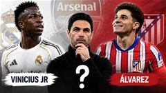 Arsenal nên chiêu mộ Vinicius hay Julian Alvarez?