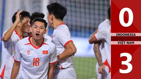 VIDEO bàn thắng Indonesia 0-3 Việt Nam