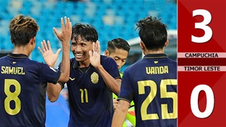 VIDEO: Toàn cảnh Campuchia thắng Timor Leste 3-0