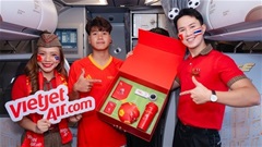 ‘Khán đài trên không’ của Vietjet đưa khán giả đến tiếp thêm sức mạnh cho Việt Nam 