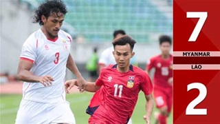 VIDEO bàn thắng Myanmar 7-2 Lào