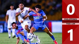 VIDEO bàn thắng Philippines 0-1 Thái Lan