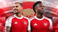 Arsenal sẽ có siêu đội hình 'khủng bố' với Bruno Guimaraes và Vinicius?