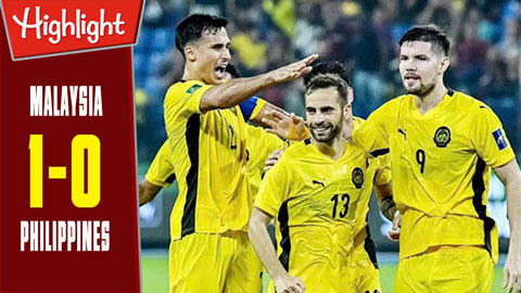 VIDEO bàn thắng Malaysia 1-0 Philippines