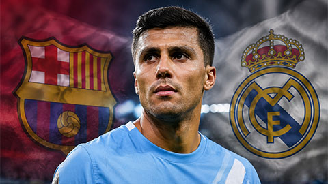 Man City chốt tương lai Rodri giữa sức ép từ Barca và Real