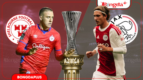 01h45 ngày 14/8: Shelbourne vs Ajax