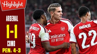 Highlight Arsenal vs Como: 1-1, pen 4-3 (Giao hữu CLB 2026)