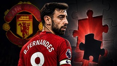 MU & dấu hỏi lớn với đội trưởng Bruno Fernandes