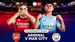 Siêu máy tính dự đoán tỷ số Arsenal vs Man City tại Siêu cúp Anh 2026