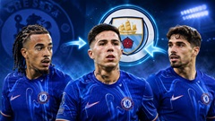 Man City tính 'đánh một mẻ' 3 ngôi sao Chelsea sau khi thua Arsenal