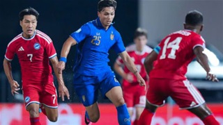 Singapore có bàn mở tỷ số ở cuối hiệp 1: (Trực tiếp: Thái Lan 0-1 Singapore)