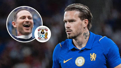 Coventry dẫn đầu cuộc đua mượn cầu thủ gần 100 triệu euro của Chelsea