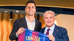 Barca chính thức ký hợp đồng với Joao Cancelo