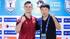 HLV Kim Sang Sik: ‘Ronaldo hay Messi sút, Lê Giang Patrik vẫn không ngại’