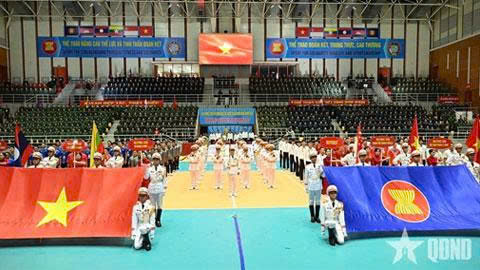 Đại tướng Phan Văn Giang dự, chỉ đạo khai mạc Giải bóng chuyền Quân đội các nước ASEAN mở rộng 2026