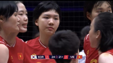 Giải vô địch bóng chuyền nữ châu Á 2026: Việt Nam thua tiếc nuối Hàn Quốc 