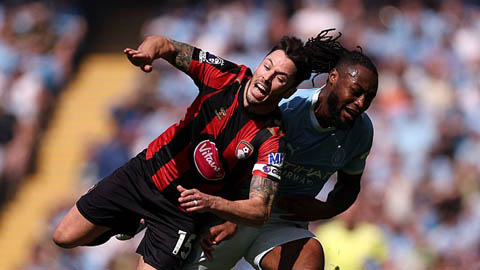 Trực tiếp Man City 0-0 Bournemouth: Haaland bỏ lỡ cơ hội ngon ăn