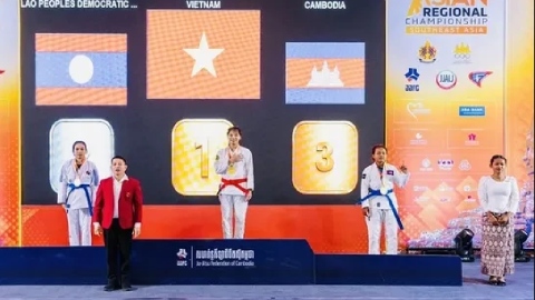 Jujitsu Việt Nam giành 21 HCV, tạm dẫn đầu giải Đông Nam Á 2026