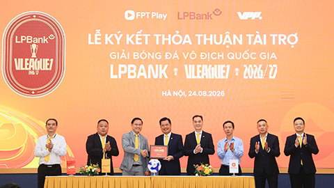 LPBank tài trợ V.League mùa thứ ba liên tiếp