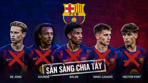 Barca có thể chia tay 5 cầu thủ trước khi TTCN đóng cửa