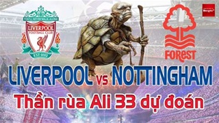 Dự đoán tỷ số Liverpool vs Nottingham: Thần Rùa Ali 33 chọn đội nào?