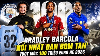 Bradley Barcola nổi nhất dàn bom tấn' vượt mốc 100 triệu euro hè 2026