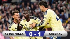 Kết quả Aston Villa 0-1 Arsenal: Pháo thủ bám sát Chelsea