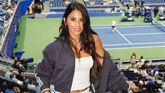 Vợ Messi khuấy động US Open 