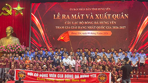 CLB Hưng Yên ra mắt dàn tuyển thủ, hướng tới mục tiêu thăng hạng V.League