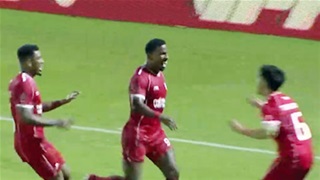 Ribamar ghi bàn mở tỷ số cho đội khách (Đồng Nai 0-1 Thể Công)