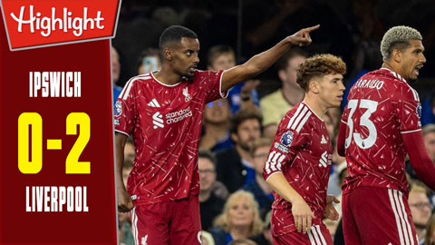 Highlight Ipswich vs Liverpool: 0-2