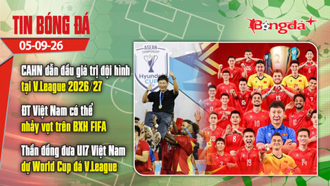 Tin bóng đá 5/9: ĐT Việt Nam hưởng lợi từ FIFA, CAHN có đội hình đắt giá nhất V-League