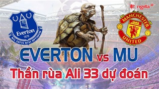 Dự đoán tỷ số Everton vs MU: Thần Rùa Ali 33 chọn đội nào?