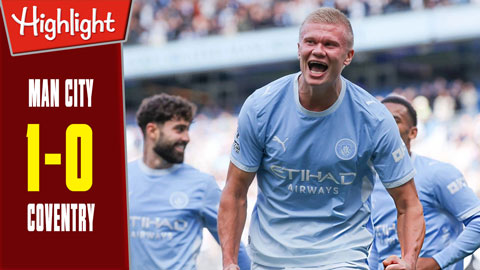 Man City vs Coventry: 1-0