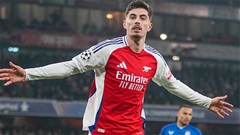 Trực tiếp Arsenal 1-1 Chelsea: Havertz ghi bàn đẳng cấp gỡ hòa cho Pháo thủ