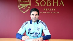 Arsenal chốt thời điểm gia hạn hợp đồng với HLV Mikel Arteta
