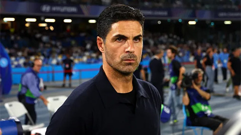 Mikel Arteta 'nổi đóa' với ba cầu thủ Arsenal trong trận thắng Napoli