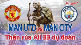 Dự đoán tỷ số MU vs Man City: Thần Rùa Ali 33 chọn đội nào?
