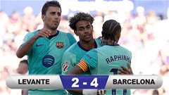 Kết quả Levante 2-4 Barca: Blaugrana toàn thắng cả 5 trận