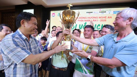 Thanh Chương đăng quang Giải bóng đá Đồng hương Nghệ An khu vực phía Nam