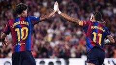 Yamal và Raphinha lập kỳ tích cho Barca sau 70 năm