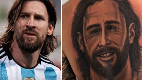 Fan xăm hình Messi ra... Nicolas Cage