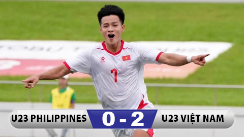 Kết quả U23 Philippines 0-2 U23 Việt Nam: Thanh Nhàn, Lê Phát toả sáng, Việt Nam thêm cơ hội vào tứ kết